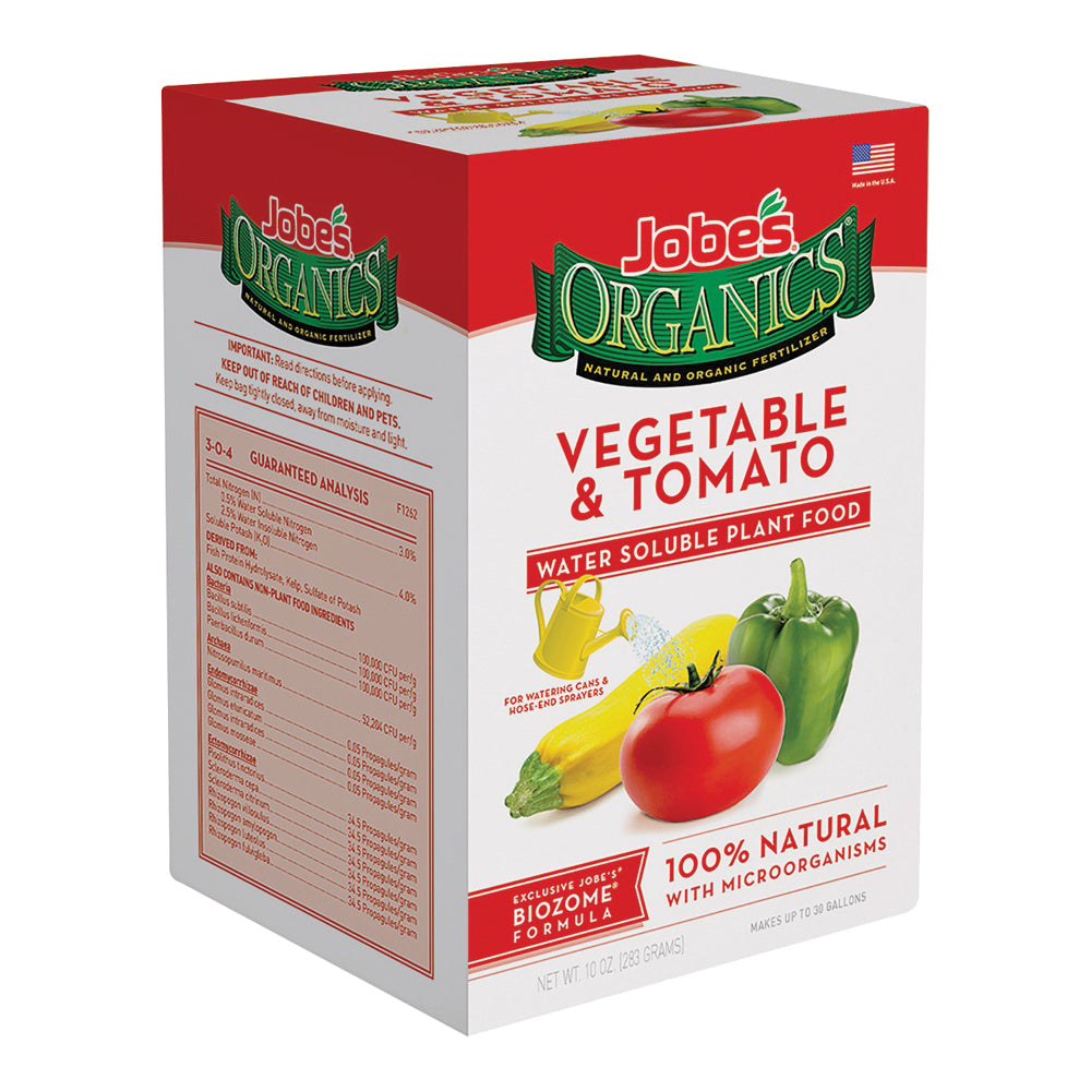 Jobes 08201 Vegetable and Tomato Fertilizer, Powder, 10 oz Box