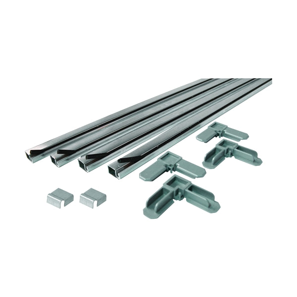 Make-2-Fit PL 7805 Screen Frame Kit, 5 ft L x 3/4 in W Dimensions, Aluminum, Mill, 10-Piece