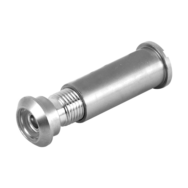 Defender Security U 10347 Door Viewer, 160 deg Viewing, 1-5/16 to 2-1/8 in Thick Door, Glass, Satin Nickel