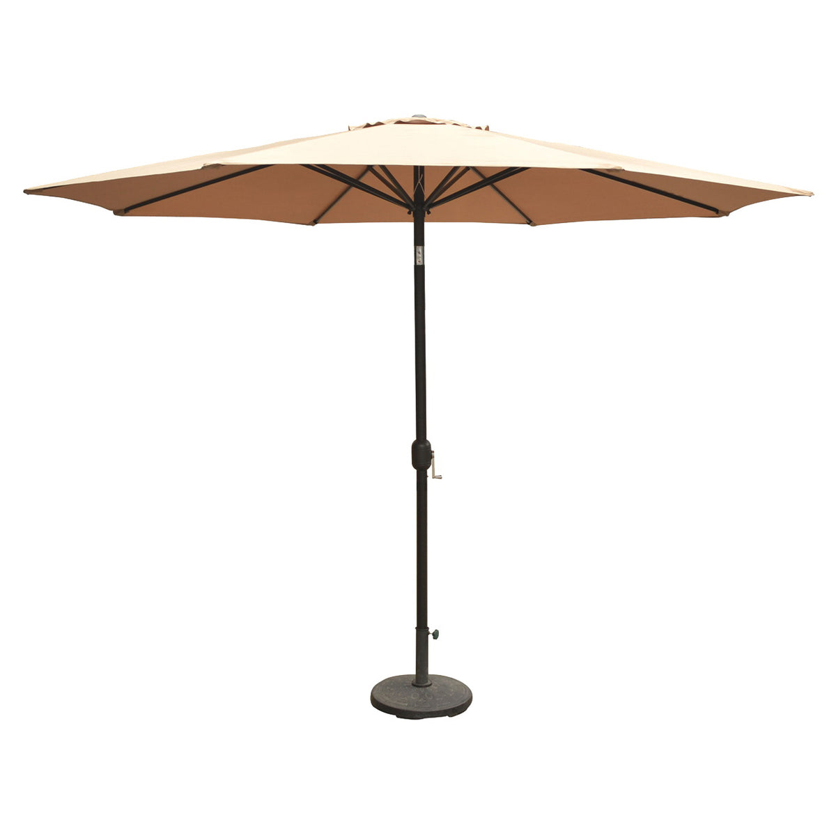 Seasonal Trends 69335 Patio Umbrella, 98.4 in H, 129.9 in W Canopy, 129.9 in L Canopy, Round Canopy, Aluminum Frame