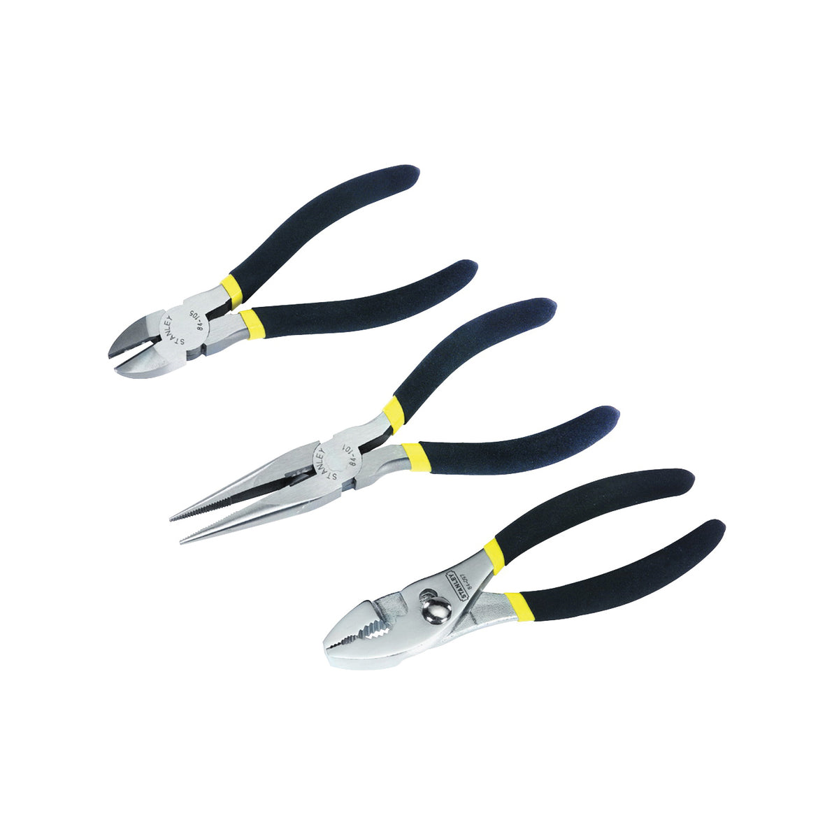 STANLEY 84-114 Plier Set, Steel, Nickel Chrome