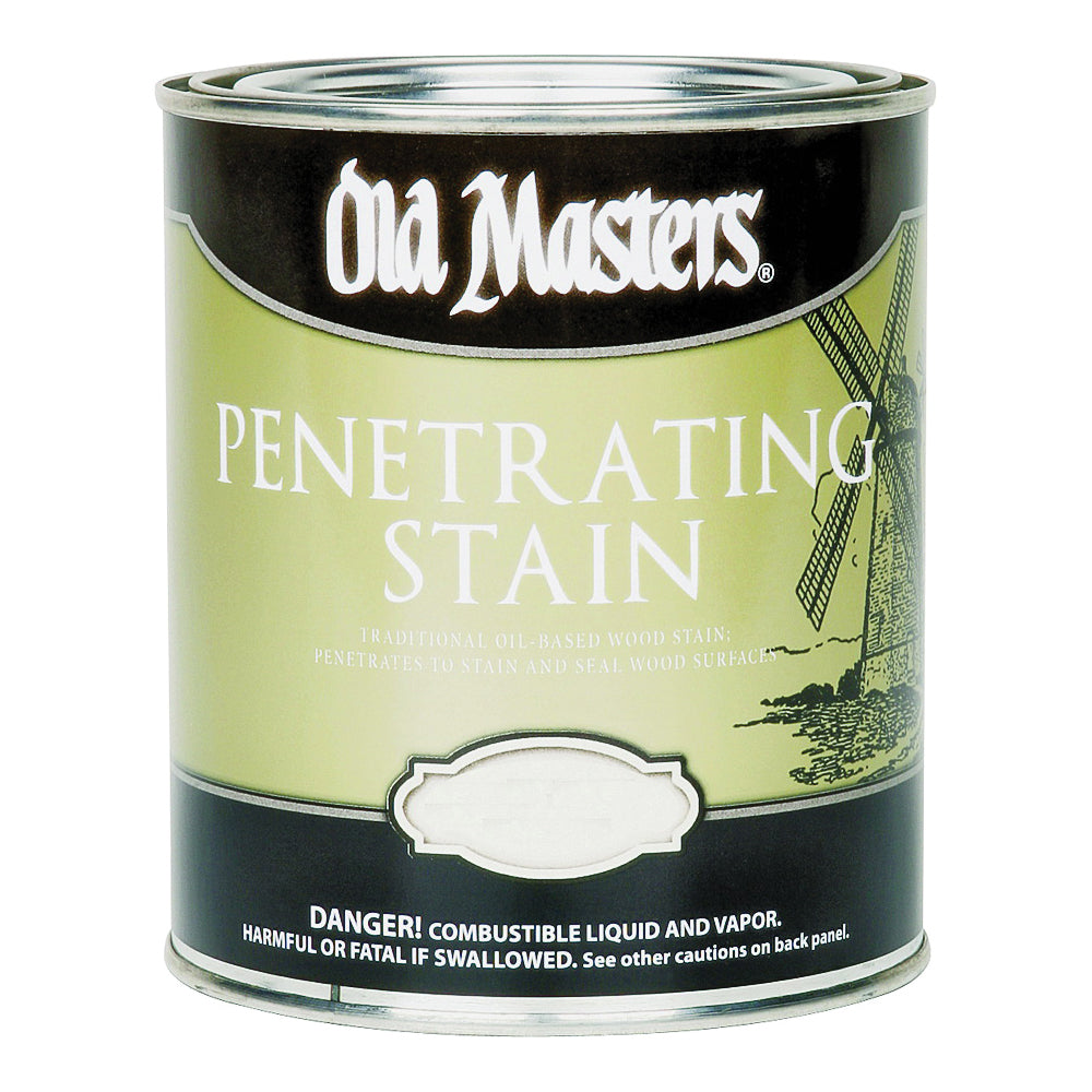 Old Masters 40216 Penetrating Stain, Clear, Golden Oak, Liquid, 0.5 pt, Can