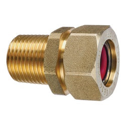 PRO-FLEX PFMF-1212 Tube to Pipe Adapter, 1/2 in, MNPT, Brass