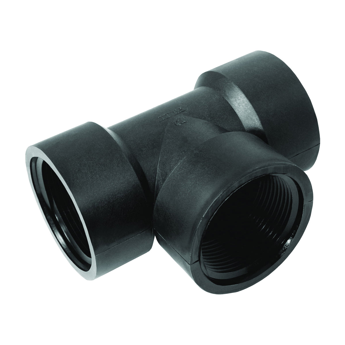 GREEN LEAF TT12P Pipe Tee, 1/2 in, FPT, Polypropylene, Black