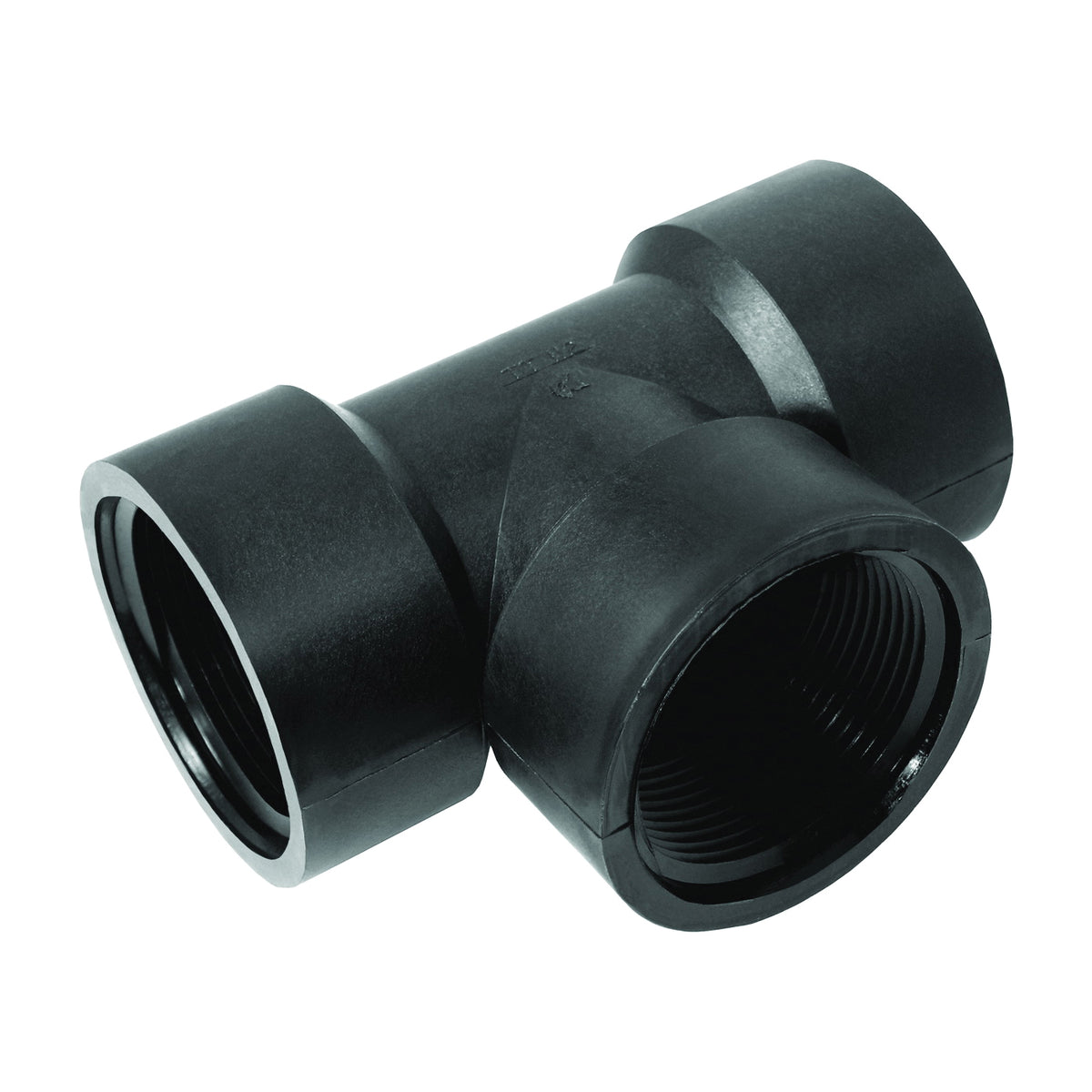 GREEN LEAF TT100P Pipe Tee, 1 in, FPT, Polypropylene, Black