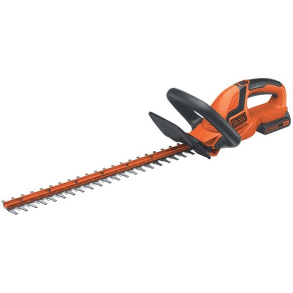 Black+Decker LHT2220 Electric Hedge Trimmer, 20 V, 3/4 in Cutting Capacity, 22 in L x 2-1/2 in W Blade