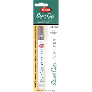 Krylon Short Cuts KSCP901 Paint Pen, Chisel Tip, Gold Leaf