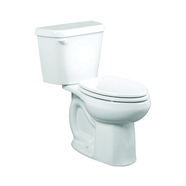 American Standard Colony 751CA001.020 Complete Toilet, Elongated Bowl, 1.6 gpf Flush, 12 in Rough-In, 15 in H Rim, White