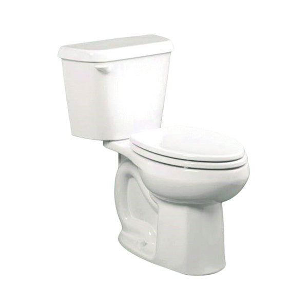 American Standard Colony Series 751CA101.020 Complete Toilet, Elongated Bowl, 1.28 gpf Flush, 12 in Rough-In, White