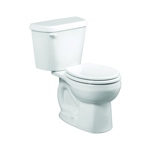 American Standard Colony 751DA001.020 Complete Toilet, Round Bowl, 1.6 gpf Flush, 12 in Rough-In, 15 in H Rim, White