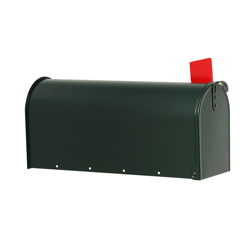 Gibraltar Mailboxes Elite Series E1100G00 Mailbox, 800 cu-in Capacity, Galvanized Steel, Powder-Coated, 6.9 in W, Green