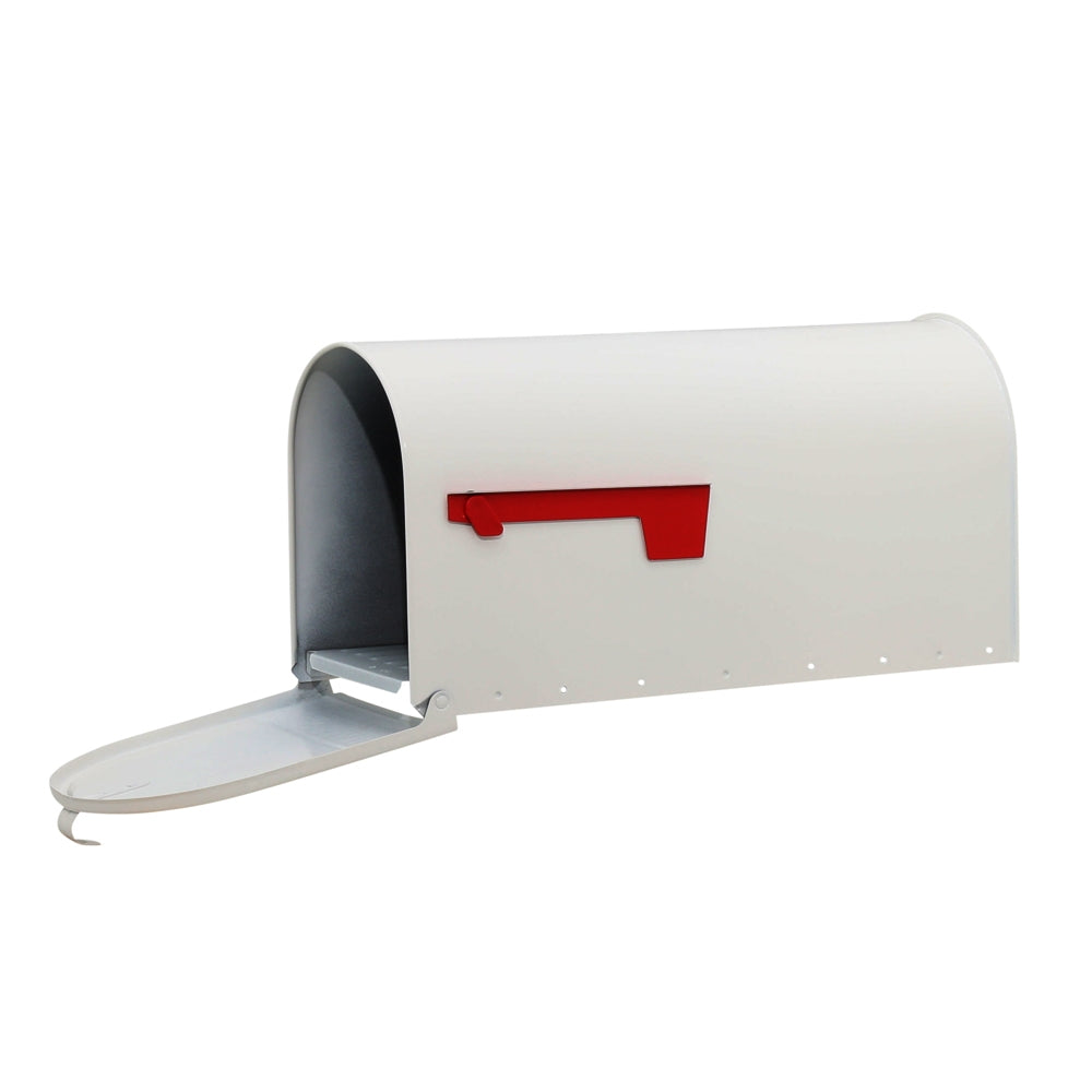 Gibraltar Mailboxes Elite Series E1600W00 Mailbox, 1475 cu-in Capacity, Galvanized Steel, Powder-Coated, 8.7 in W, White