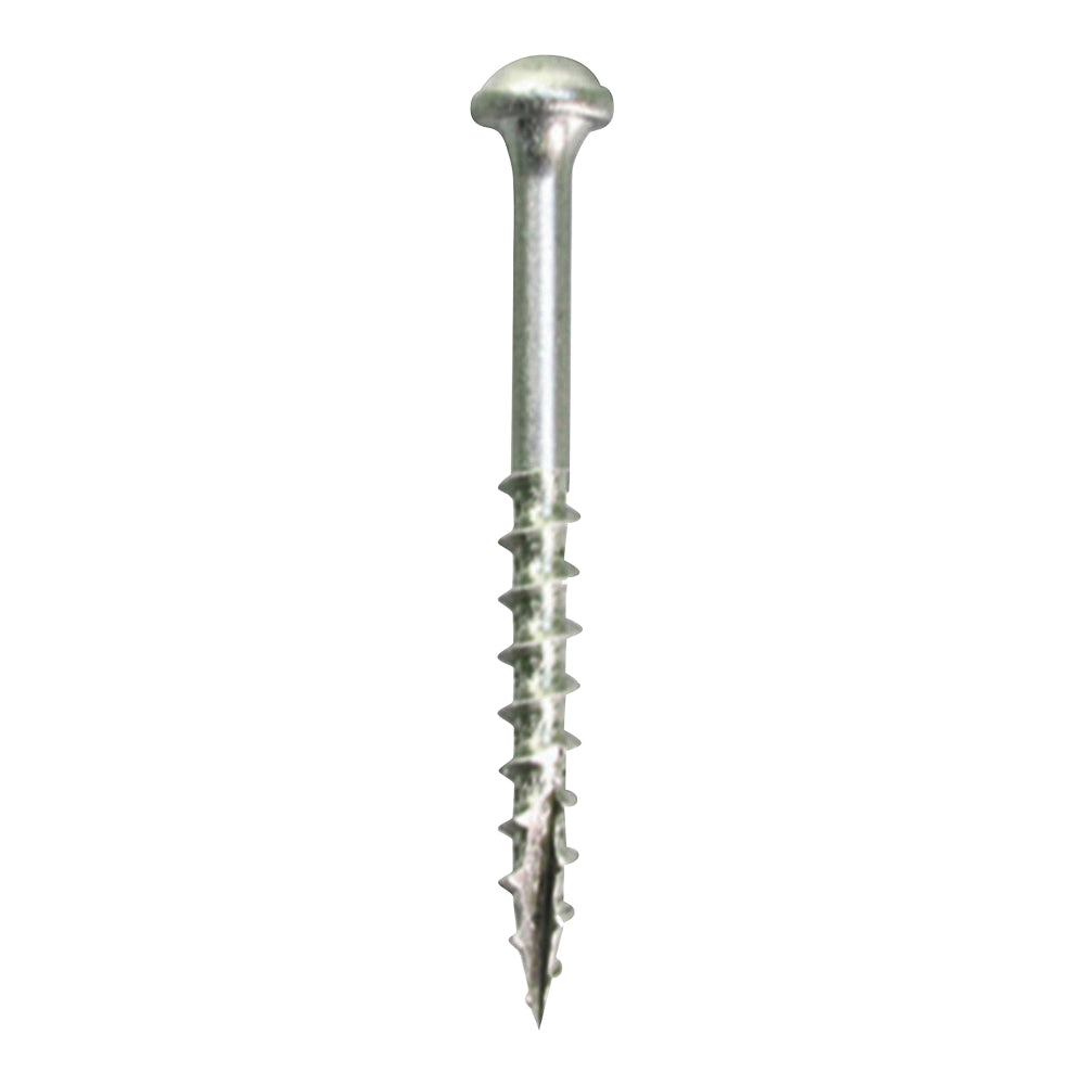 Kreg SML-F125S5-100 Pocket-Hole Screw, #7 Thread, 1-1/4 in L, Fine Thread, Maxi-Loc Head, Square Drive, Sharp Point