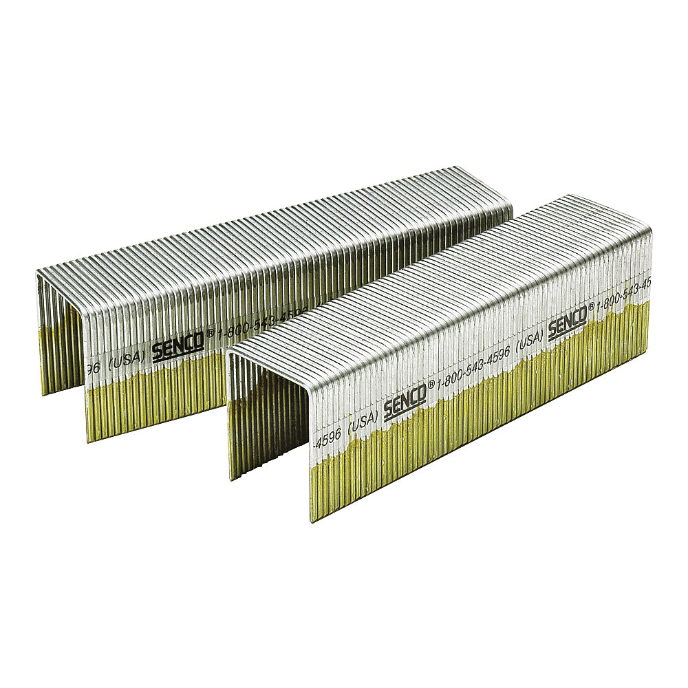 SENCO N17BRB Wire Staple, 7/16 in W Crown, 1-1/2 in L Leg, 16 Gauge, Bright Basic