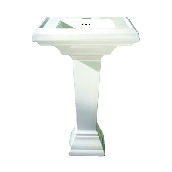 American Standard Town Square Series 0031.000.020 Pedestal Leg, 28 in L, 28 in W, 10 in H, Ceramic, White