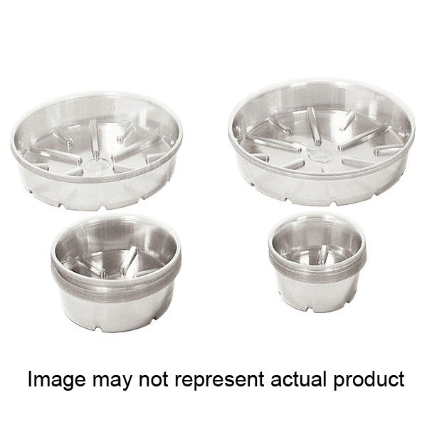 Bond CVS006 Saucer, 6 in L, Plastic, Clear