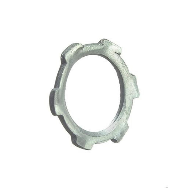 Halex 26192 Conduit Locknut, 3/4 in, Steel, Zinc