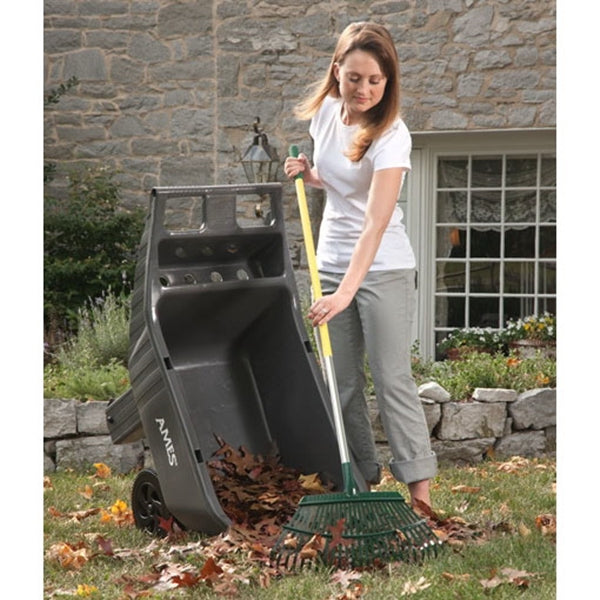 AMES 2463875 Lawn Cart, 32.5 in L x 12.14 in W x 17.26 in H Deck, Poly Deck, 2-Wheel