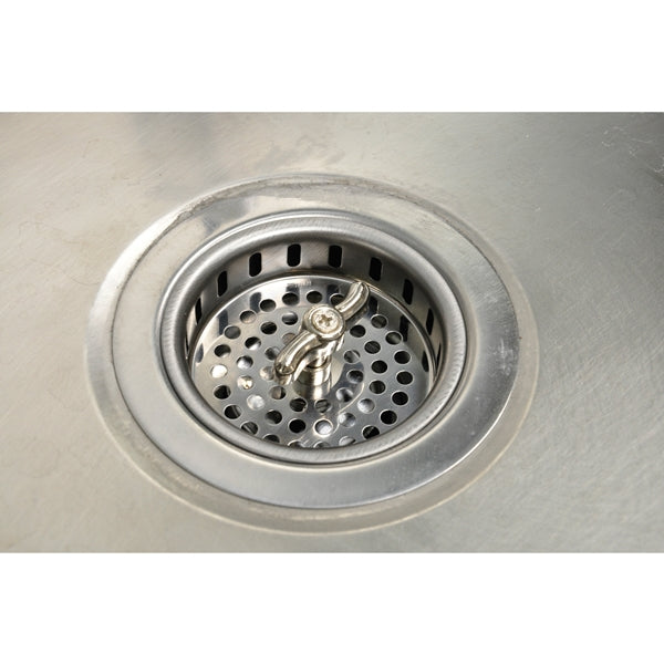 Danco 81077 Basket Strainer, 3-1/2 in Dia, Brass, Polished Stainless Steel, For: 3-1/2 in Drain Opening Sink