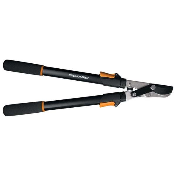 FISKARS 91686935 Power Lever Lopper, 1-3/4 in Cutting Capacity, Bypass Blade, Steel Blade, Steel Handle