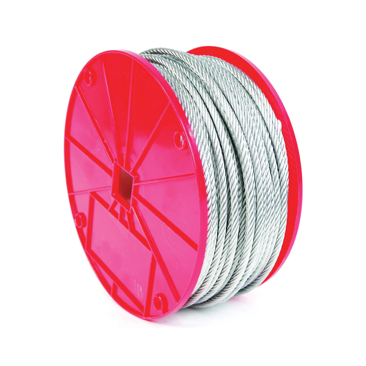 Koch 003292/695911 Aircraft Cable, 3/8 in Dia, 250 ft L, 2880 lb Working Load, Galvanized