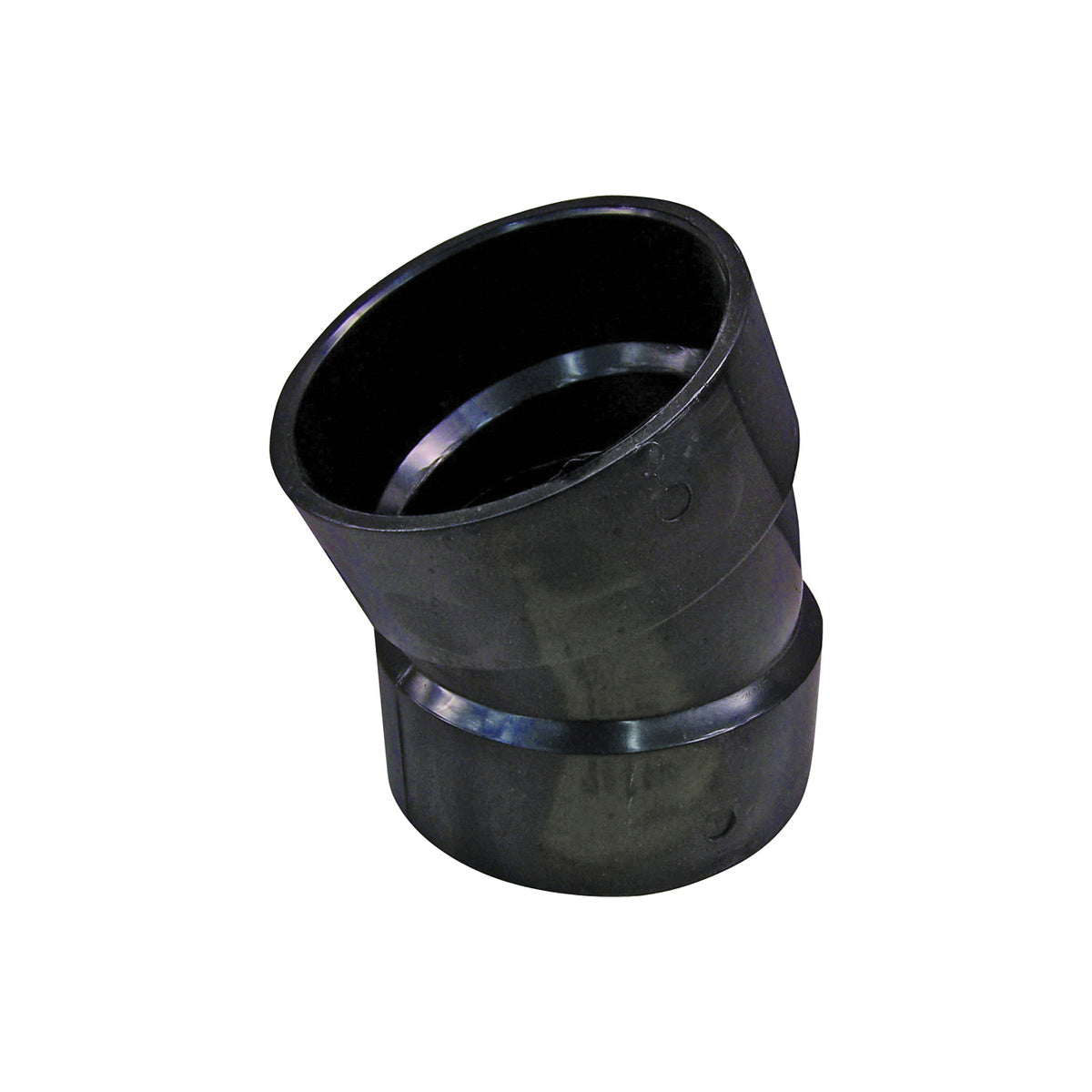 GENOVA 80830 Pipe Elbow, 3 in, Hub, 22.5 deg Angle, ABS, SCH 40 Schedule