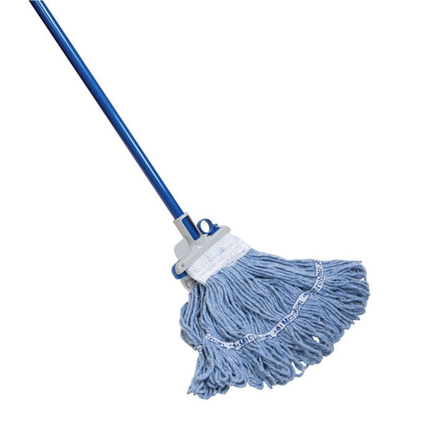 Quickie 023MBCAN Wet Mop, 48 in L, Cotton Mop Head, Steel Handle