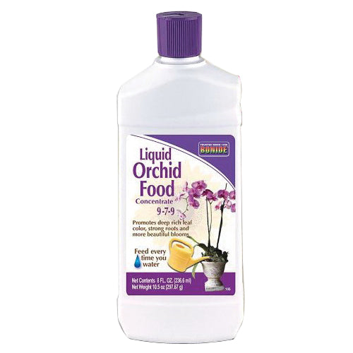 Bonide 105 Orchid Food, 8 oz Bottle, Liquid, 9-7-9 N-P-K Ratio