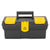 STANLEY STST13011 Tool Box with Tote Tray, 1.1 gal, Plastic, Black/Yellow, 4-Compartment