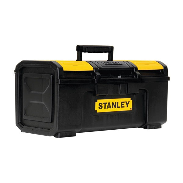 STANLEY STST19410 Tool Box, 30 lb, Polypropylene, Black/Yellow, 3-Compartment