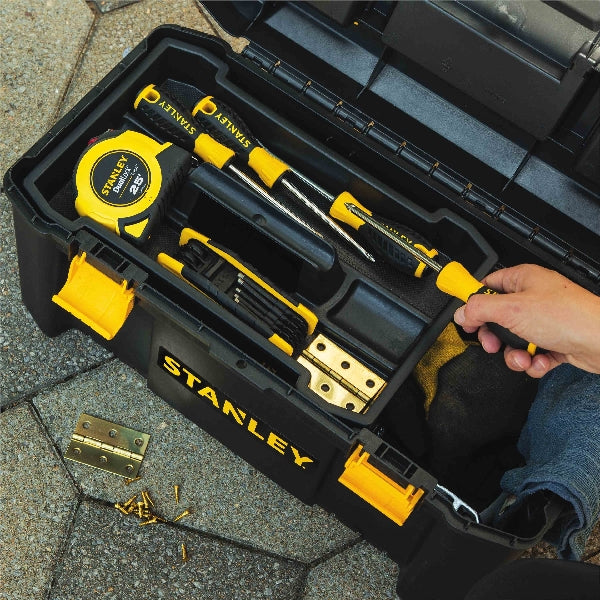 STANLEY Essential Series STST19331 Tool Box, 981.3 cu-in, Polypropylene, Black