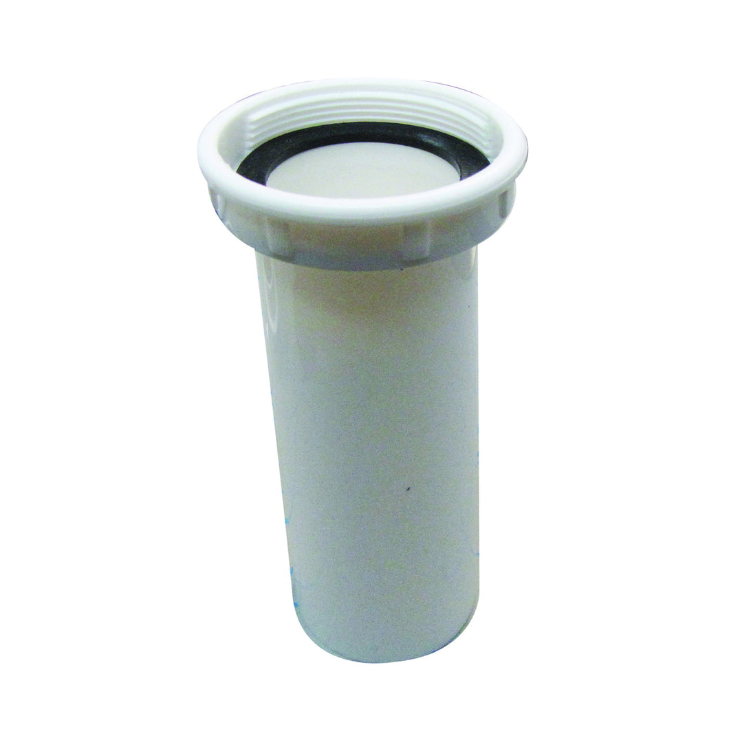 Plumb Pak PP15-6W Sink Strainer Tailpiece, 1-1/2 in, 6 in L, Plastic, White