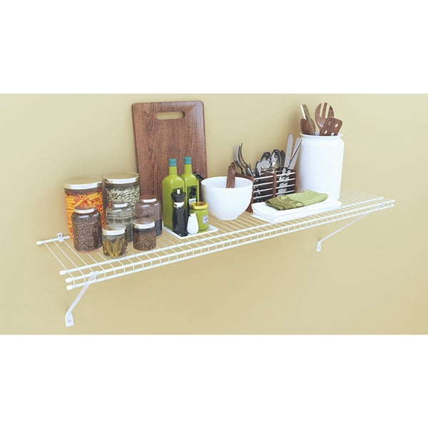 ClosetMaid 1041 Shelf Kit, 48 in L, 12 in W, Steel, White