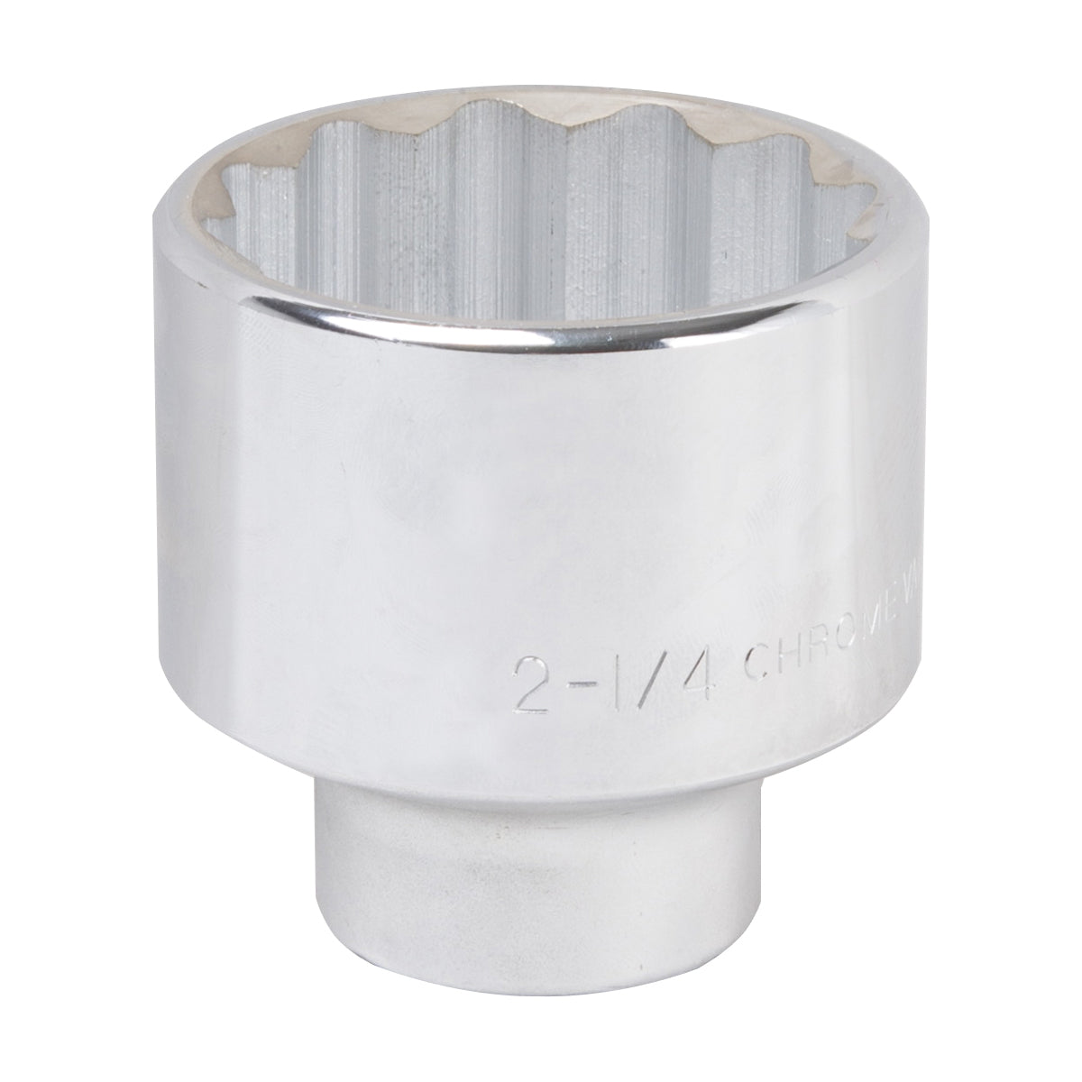 Vulcan MT-SS6072 Drive Socket, 2-1/4 in Socket, 3/4 in Drive, 12-Point, Chrome Vanadium Steel, Chrome
