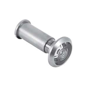 Defender Security U 10348 Door Viewer, 200 deg Viewing, 1-3/8 to 2-1/8 in Thick Door, Brass, Satin Nickel