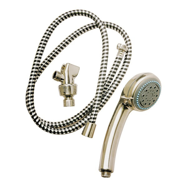 Plumb Pak PP828-52 Handheld Shower Head, 2 gpm, 5-Spray Function, Polished Chrome