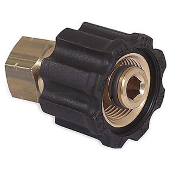 Mi-T-M AW-0017-0035 Screw Connect, 3/8 in Connection, FNPT x M22, Brass