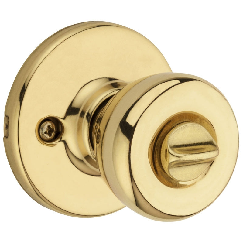 Kwikset 400T36ALRCSKDBX Keyed Entry Knob, Polished Brass