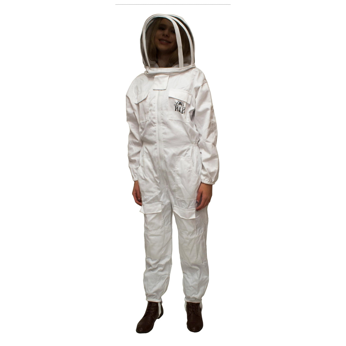 HARVEST LANE HONEY CLOTHSM-101 Beekeeping Suit, M, Zipper Closure, Polycotton