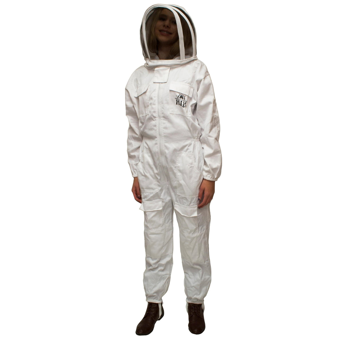 HARVEST LANE HONEY CLOTHSL-101 Beekeeping Suit, L, Zipper Closure, Polycotton