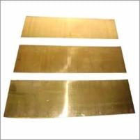 K &amp; S 251 Decorative Metal Sheet, 30 ga Thick Material, 4 in W, 10 in L, Brass