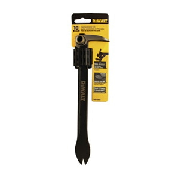 DeWALT DWHT55524 Claw Bar, 10 in L, Pointed Tip, 1/2 in Tip, Steel