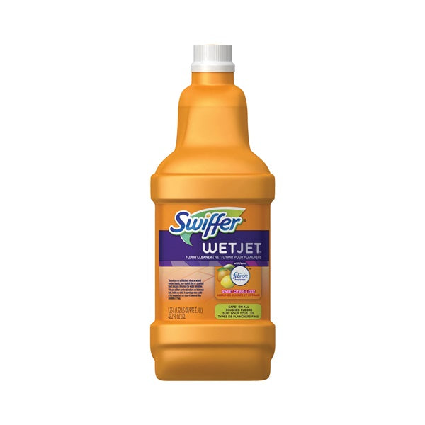 Swiffer WetJet 91228 Anti-Bacterial Cleaner, 1.25 L Bottle, Liquid, Citrus