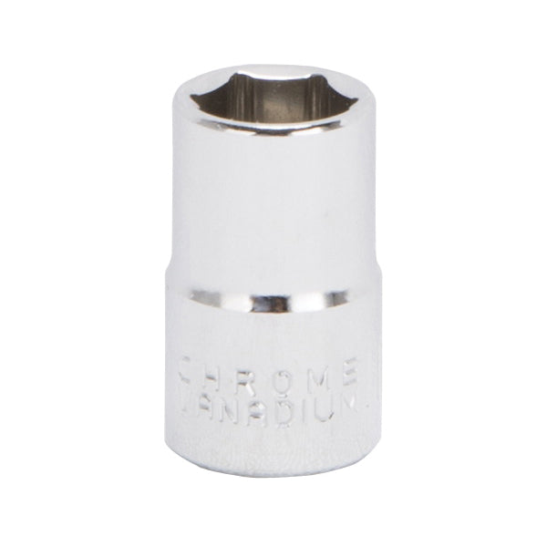 Vulcan MT6499149 Drive Socket, 11 mm Socket, 3/8 in Drive, 6-Point, Chrome Vanadium Steel, Chrome