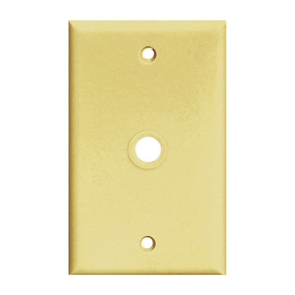 Eaton Wiring Devices PJ11 PJ11V Wallplate, 4-1/2 in L, 2-3/4 in W, 1 -Gang, Polycarbonate, Ivory, High-Gloss
