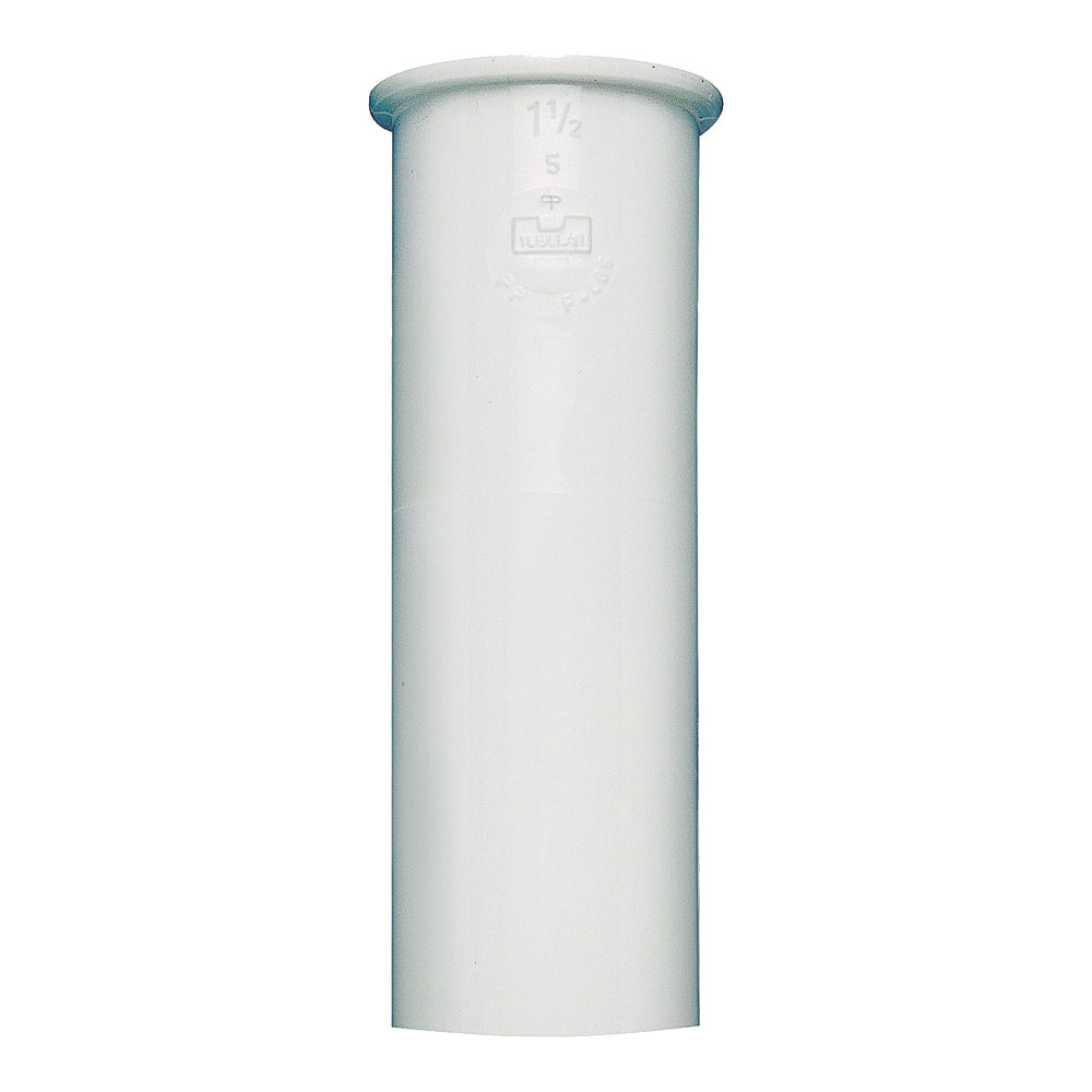 Plumb Pak PP10-4W Sink Tailpiece, 1-1/2 in, 4 in L, PVC, White