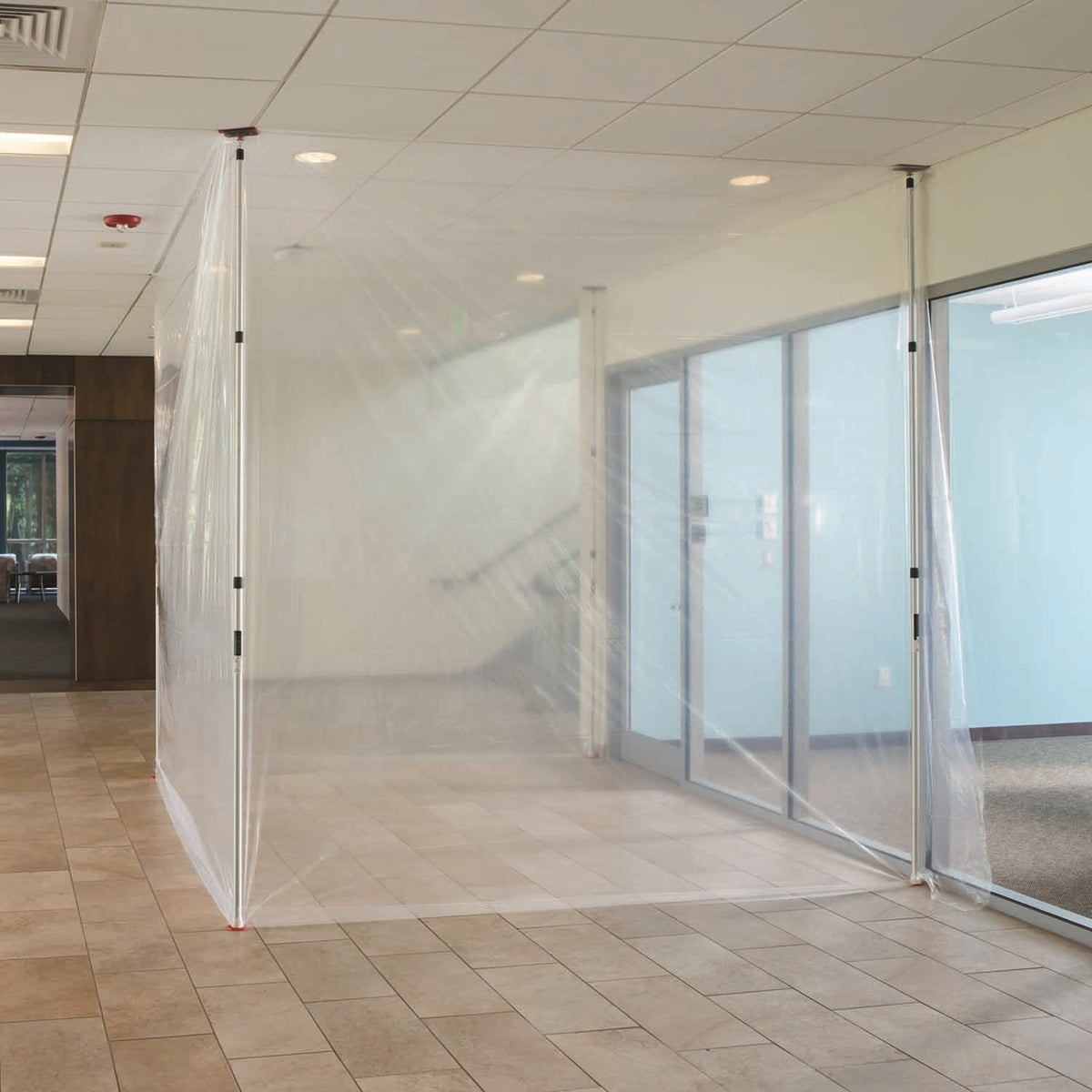 ZIPWALL SLP4 Dust Barrier Pole, Spring-Loaded, 12 ft L, Aluminum