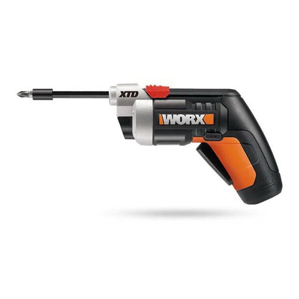 WORX WX252L XTD Xtended Reach Driver, Tool Only, 4 V, 1.5 Ah, 1/4 in Chuck, Hex Chuck
