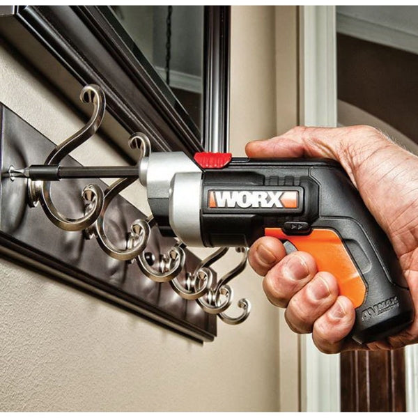 WORX WX252L XTD Xtended Reach Driver, Tool Only, 4 V, 1.5 Ah, 1/4 in Chuck, Hex Chuck