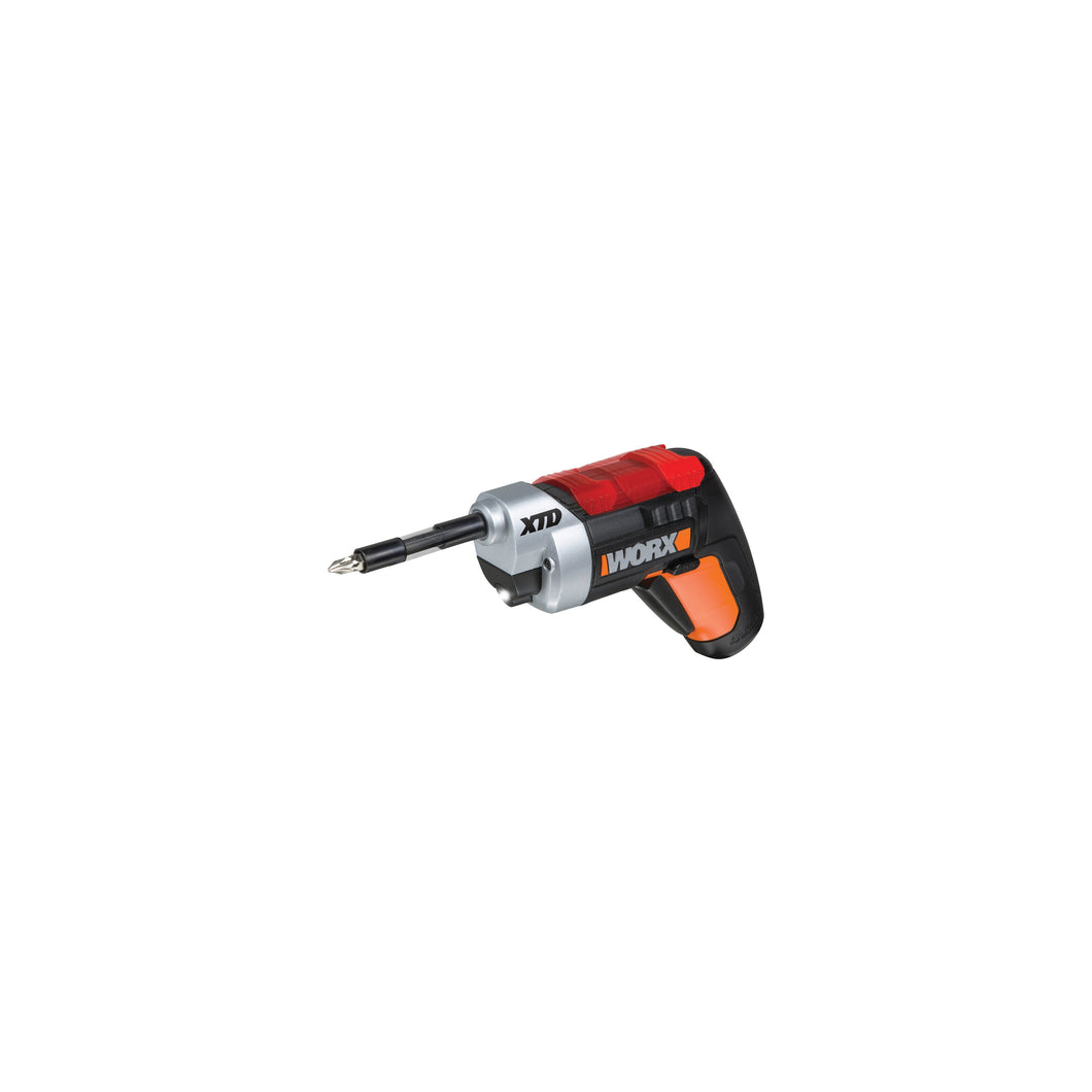 WORX WX252L XTD Xtended Reach Driver, Tool Only, 4 V, 1.5 Ah, 1/4 in Chuck, Hex Chuck